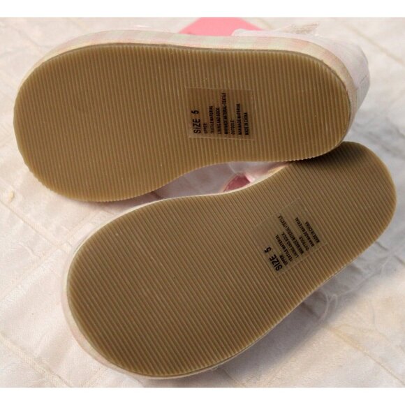 2008 Gymboree Ice Cream Social Easter Pink Gingham Mary Jane Sandals Baby Girl - Picture 9 of 10